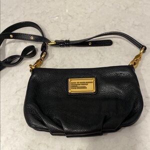 Black Leather Crossbody Bag